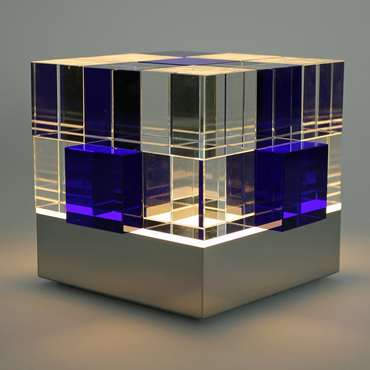 Tecnolumen - Cube Light, transparent, bleu