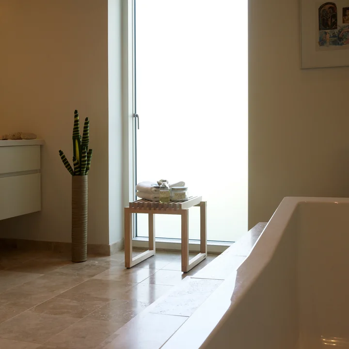 Skagerak - Chaise Cutter Tabouret, Chêne - Salle de bain