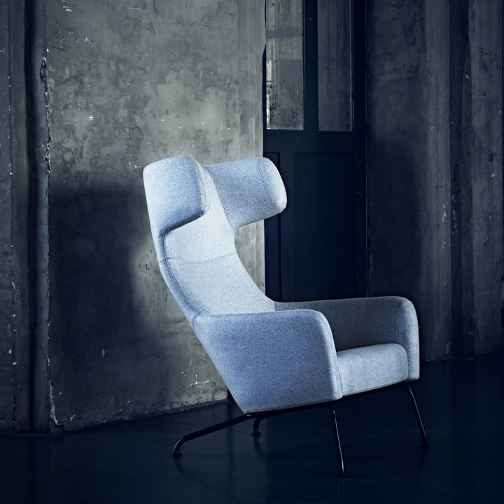 Softline - Havanna Fauteuil à oreilles, gris clair