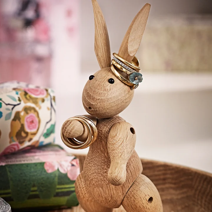 Kay Bojesen Danemark - Lapin en bois - Bijoux