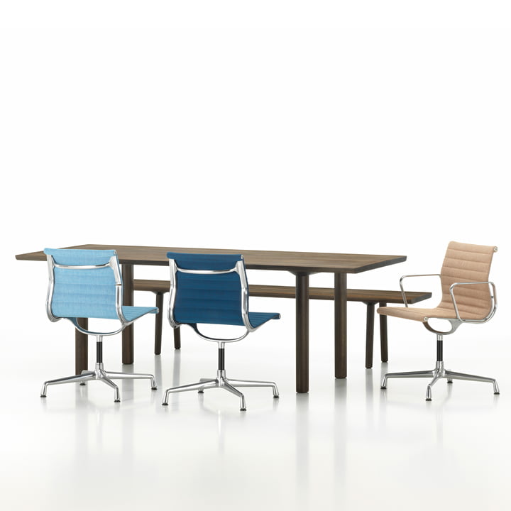 Vitra - Wood Table / Bench / aluminium group EA104