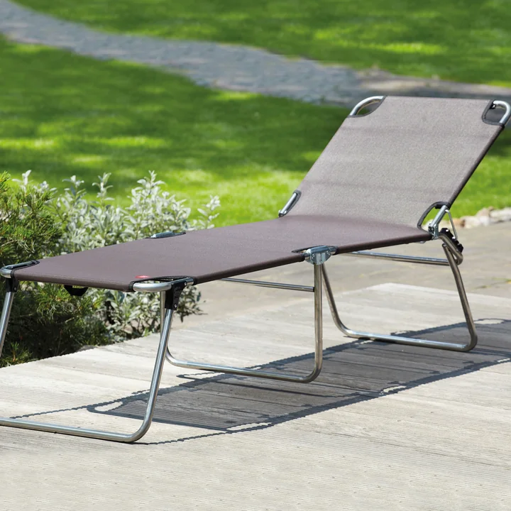 Chaise longue en aluminium Amigo Fourty de Fiam