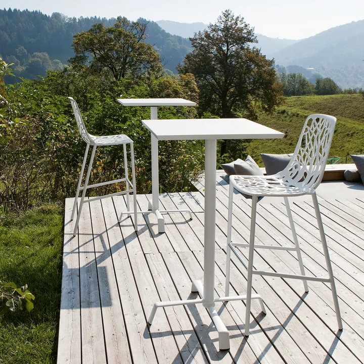 Forest Tabouret de bar de Fast en blanc