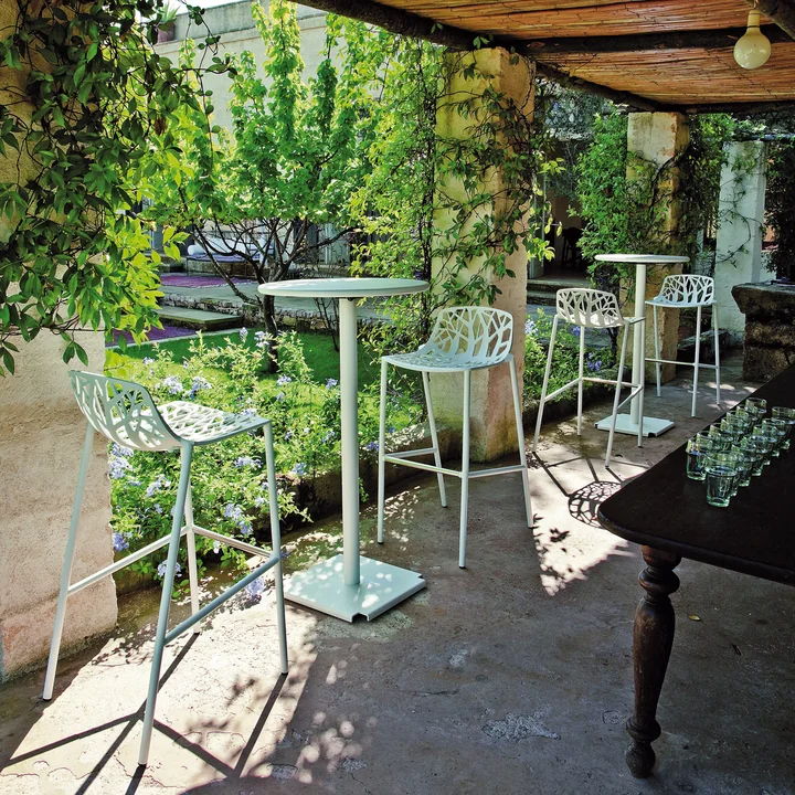 Forest Tabouret de bar de Fast en blanc