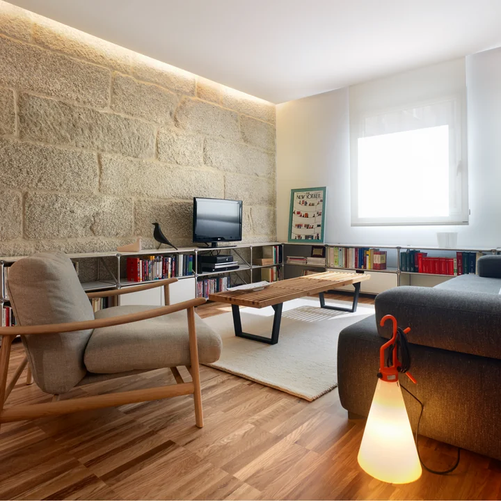 Illustration d'ambiance salon Flos May Day