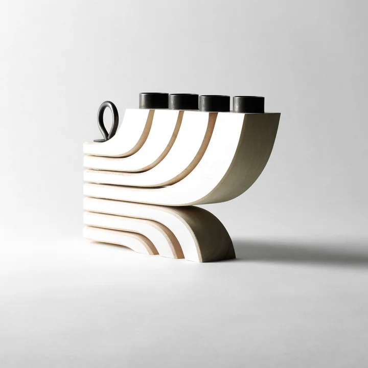 Nordic Light Chandelier à 4 branches de Design House Stockholm en blanc