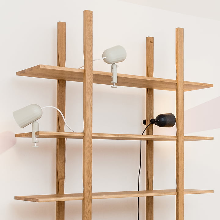 Lampe Noc de Hay et Wooden Shelf