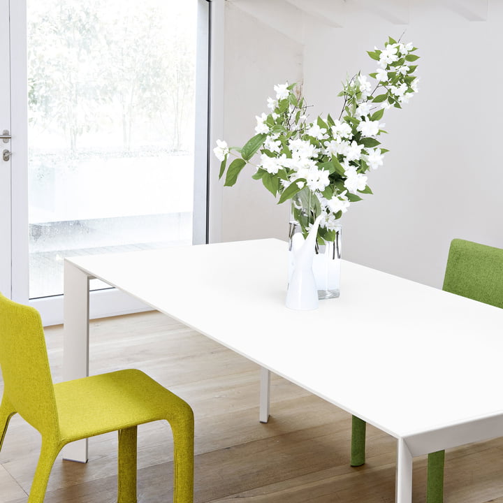 Table de salle à manger en blanc