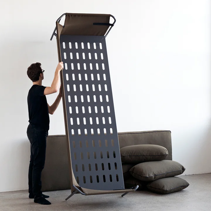 Foin - Canapé 3 places, noir / Canvas army / Canvas army / Canvas army