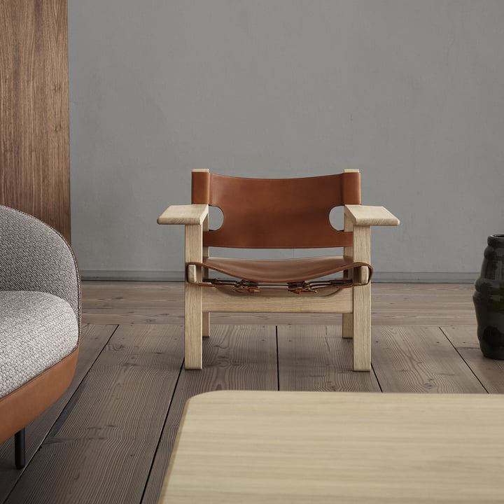 Chaise espagnole de Fredericia avec accoudoirs extra larges