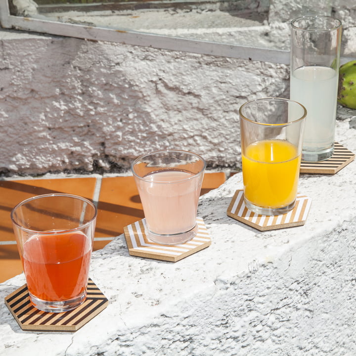 Table Tiles Optic Sous-verres de Areaware