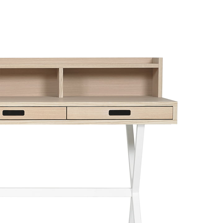 Secrétaire Hyppolite avec piètement blanc