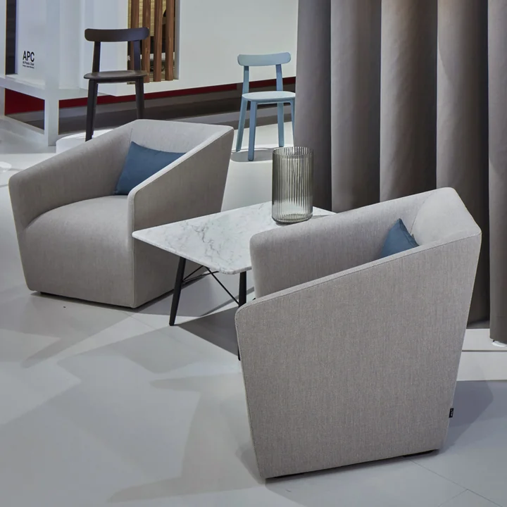 Chaise longue d'appoint en tant que groupe de sièges