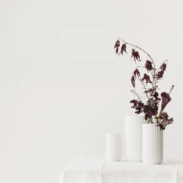 Lyngby Porcelæn - Vase Lyngby, blanc mat