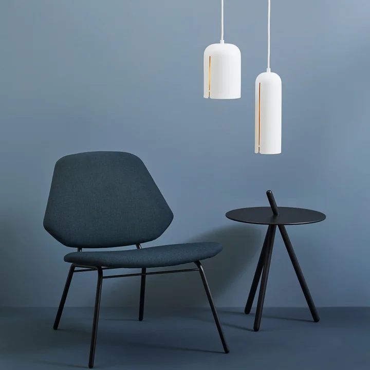 Suspension lumineuse Gap et table d'appoint Come Here