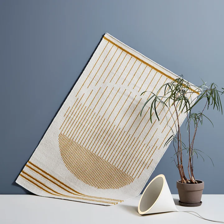 Raining Circle tapis et Annular LED suspension de Woud