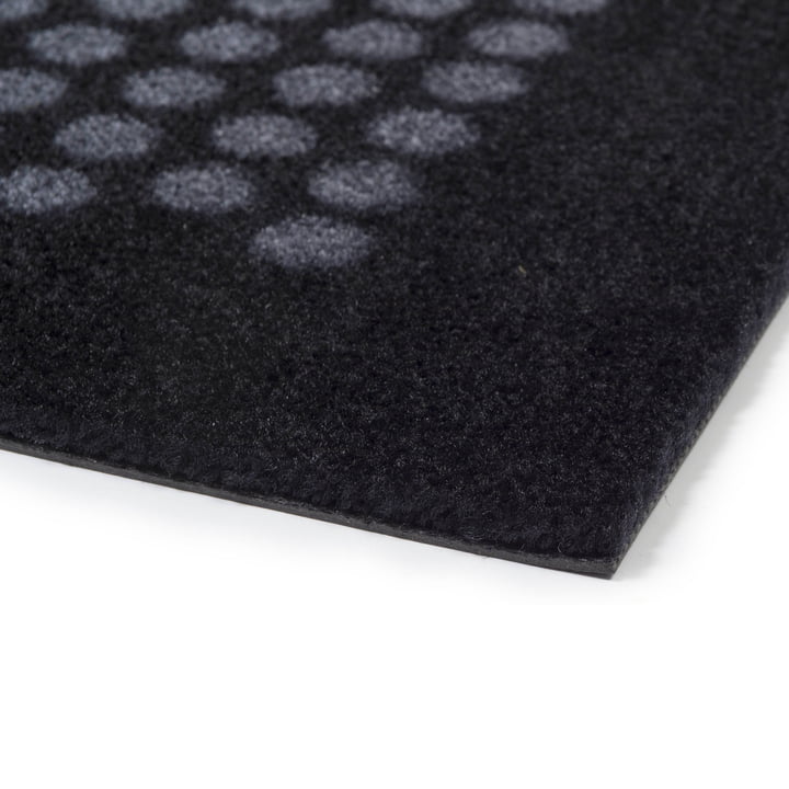 Le tica copenhagen - Dot Tapis de sol en noir / gris