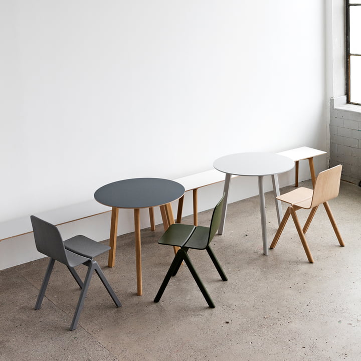 Hay - Table Copenhague CPH Deux 220, Ø 75 cm