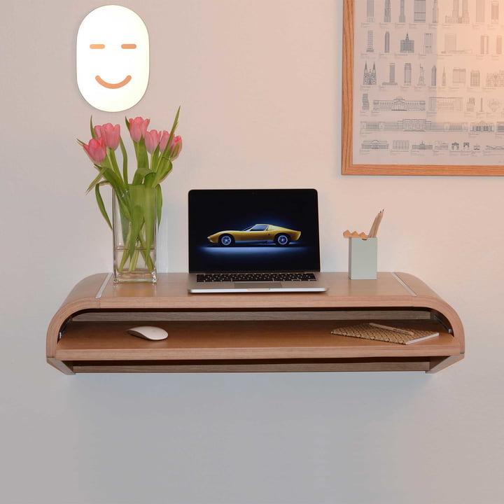 Charles & Marie - Wall Desk, petit format, chêne