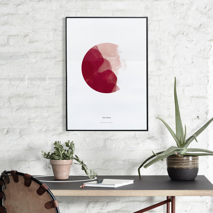 Paper Collective - Poster Red Moon