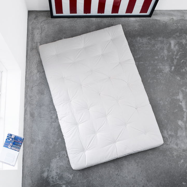 Matelas Futon de Karup Design avec housse en blanc