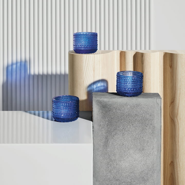 Kastehelmi Votive 64 mm de Iittala en bleu outremer