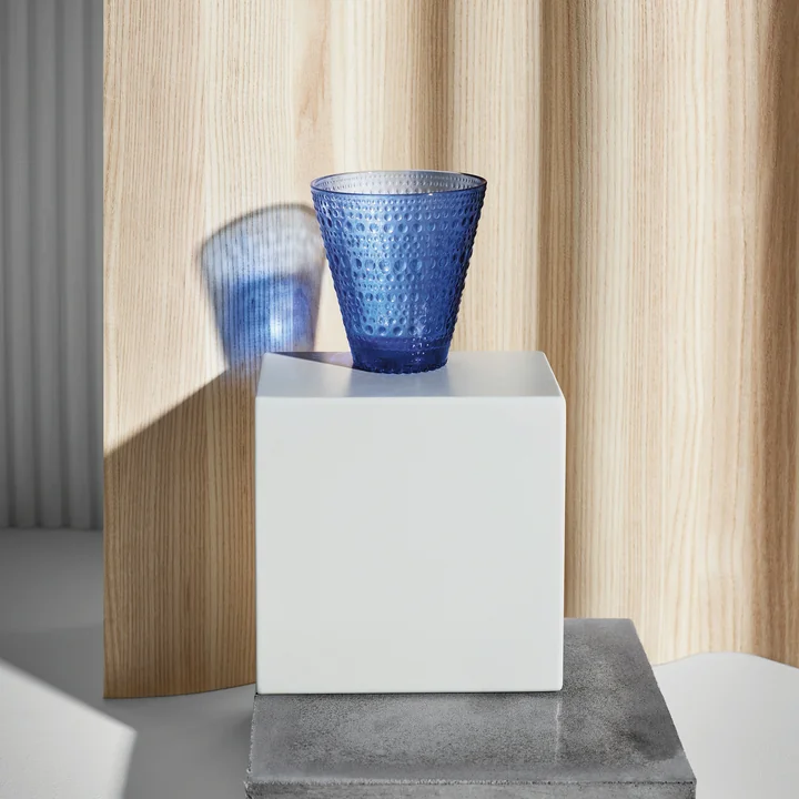 Kastehelmi Verre à boire de Iittala en bleu outremer