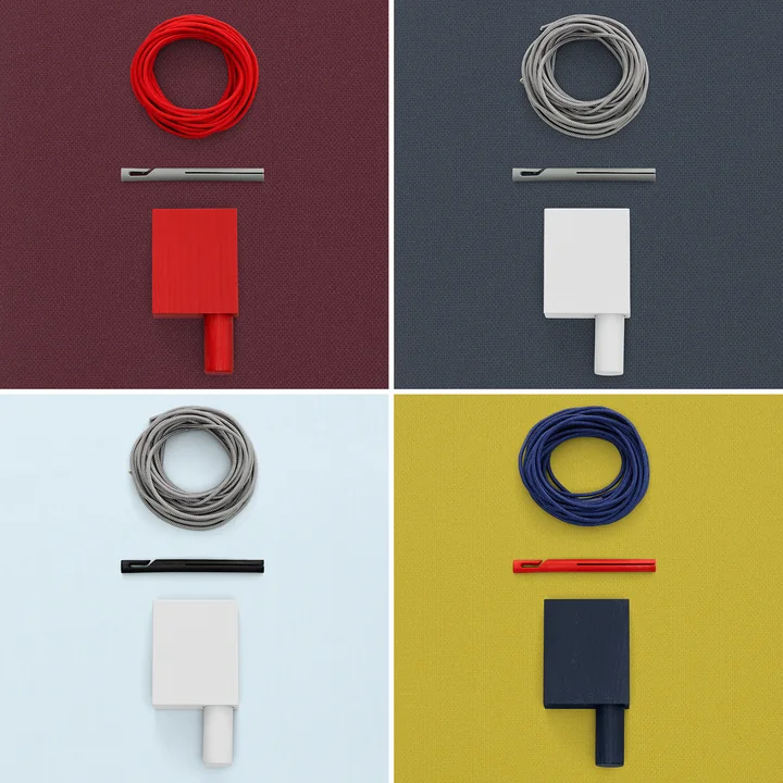 Différentes combinaisons de couleurs du rideau de rideau prêt à l'emploi