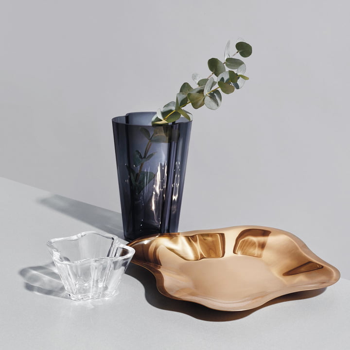 Bol Aalto plat avec vase Aalto