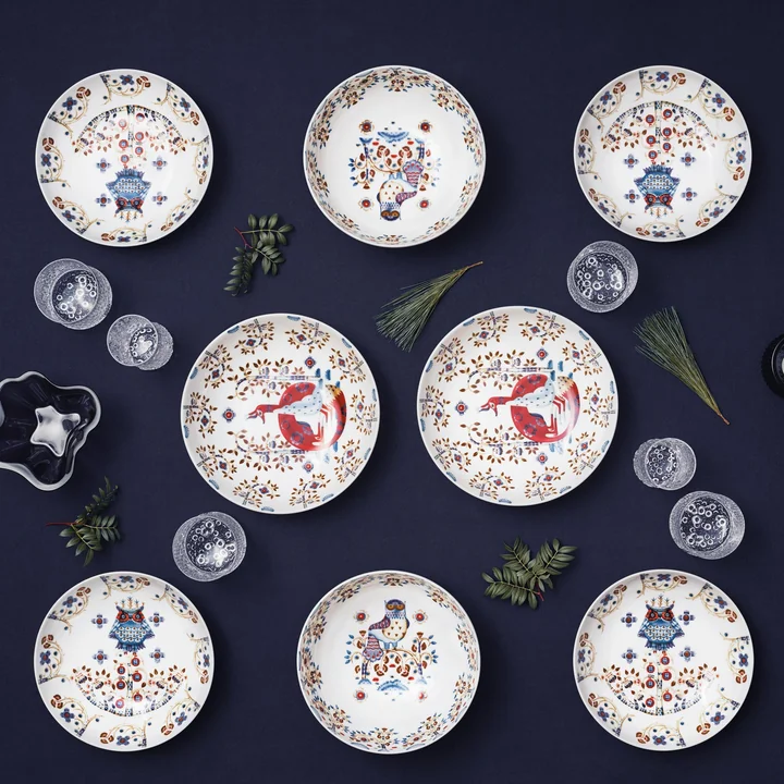 Taika Série de vaisselle d'Iittala en blanc