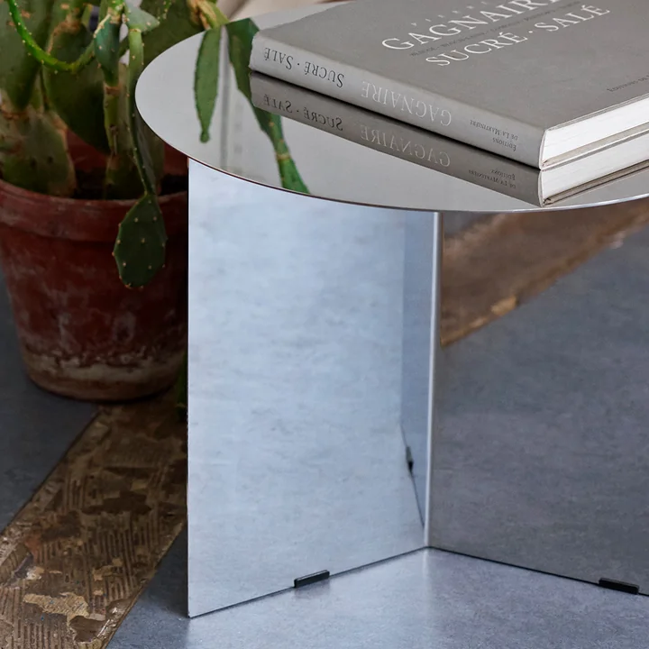 Le HAY - Slit Table Round en argent