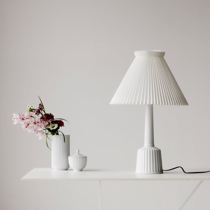 Lampe de table Esben Klint Lyngby Porcelæn en blanc