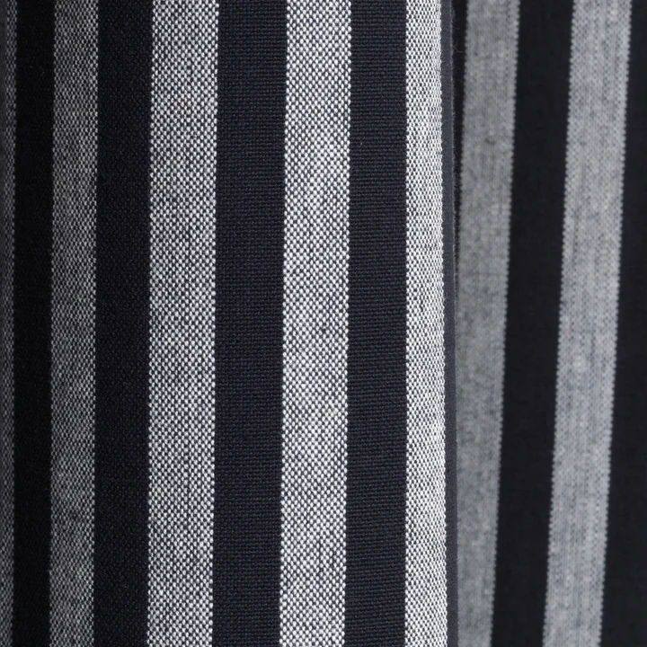 Chambray Rideau de douche de Ferm Living en noir / blanc rayé