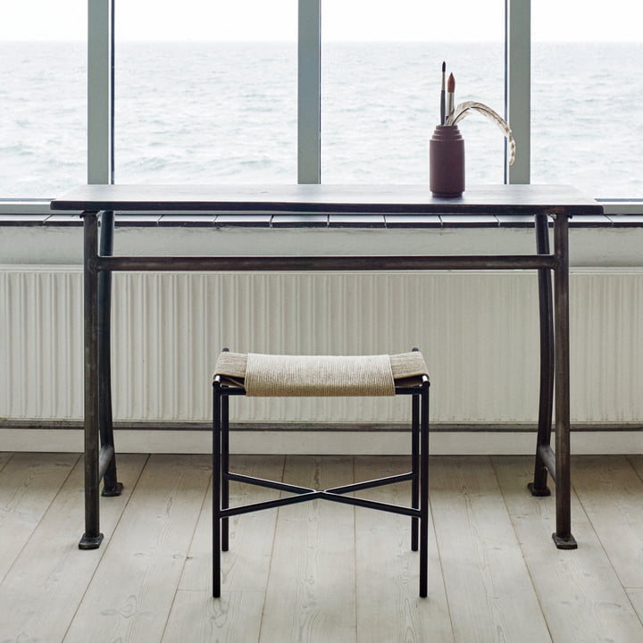 Vent Tabouret de Skagerak en Noir / Naturel