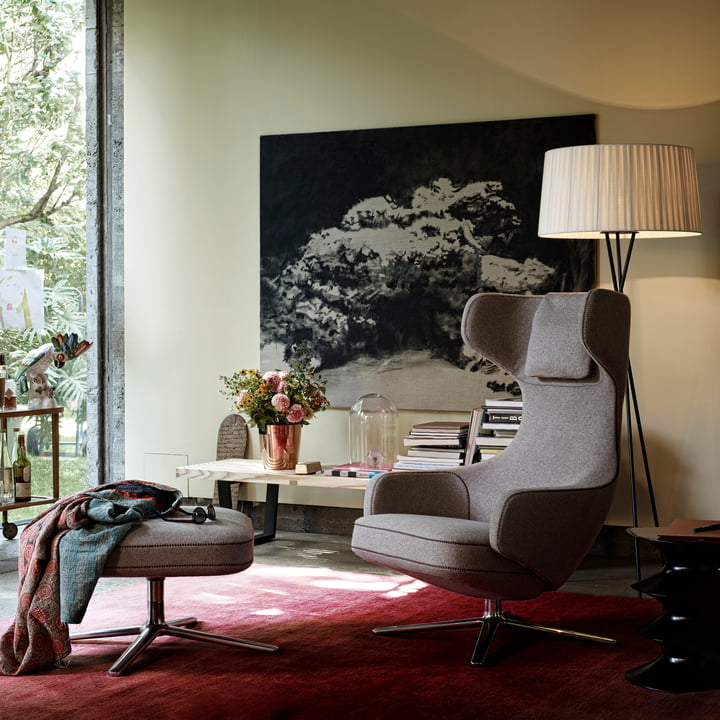 Offre de Noël : Fauteuil Grand Repos de Vitra + Ottoman gratuite ou Panchina