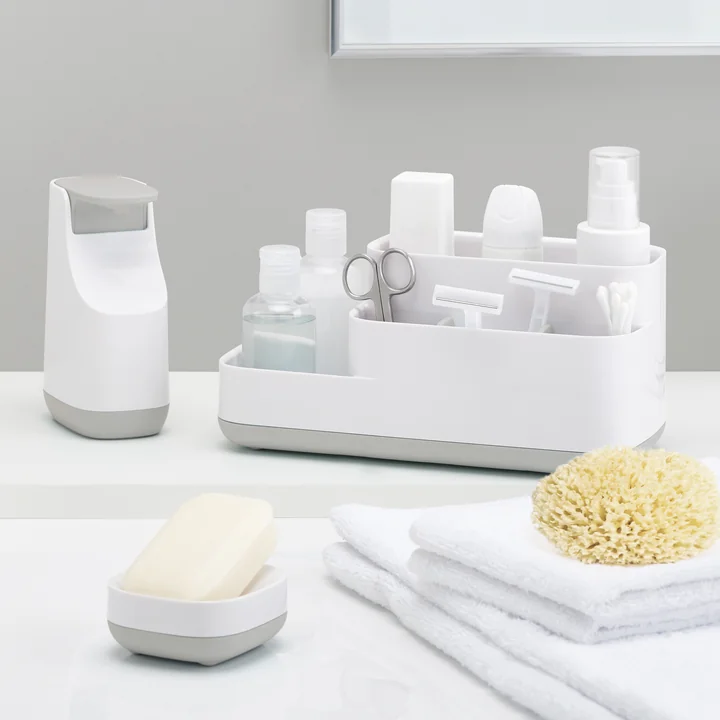 Distributeur de savon Slim, porte-savon Slim et panier de rangement Easy Store de Joseph Joseph