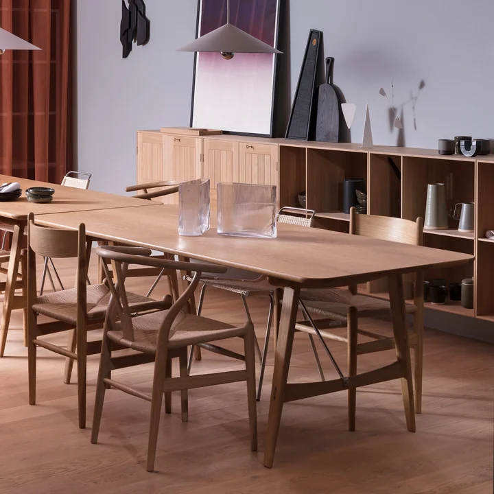 Carl Hansen - BM1160 Table de chasse, 210 x 82 cm, Chêne huilé