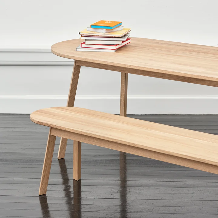 Table à manger et banc Triangle Leg par HAY