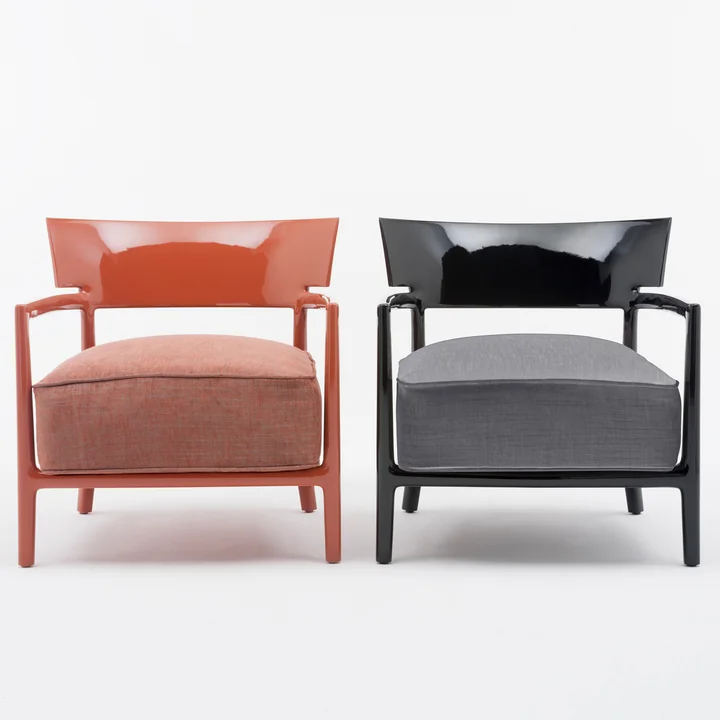 Le fauteuil Cara de Kartell en différentes couleurs