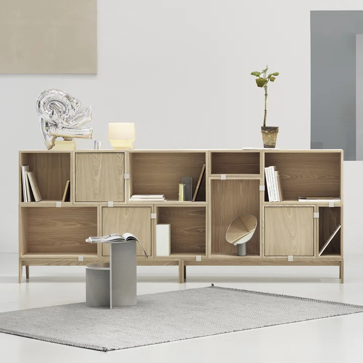Muuto - Système d'étagères Stacked 2.0 - chêne