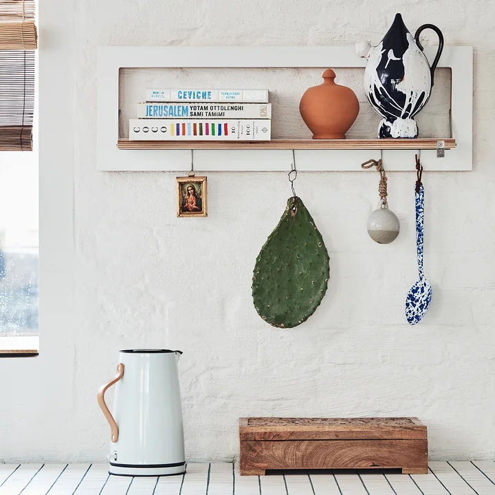 Ambivalenz - Etagère Fläpps, 80 x 27 cm, 1 étagère, blanc