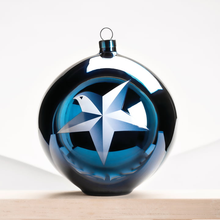 Boule de Noël Blue Christmas par Alessi