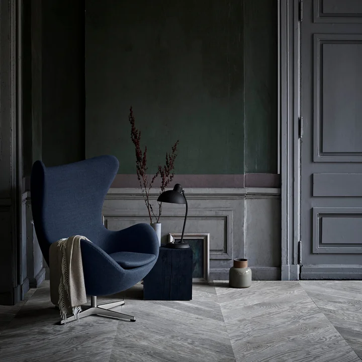 Egg Chair de Fritz Hansen en bleu (FH 6001)