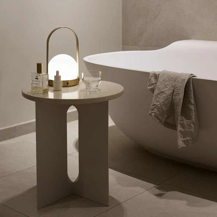 Androgyne Table d'appoint avec plateau en marbre de Audo