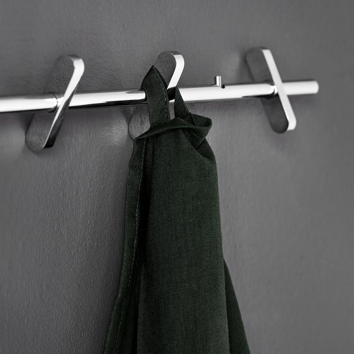 Coat Rack Bande de crochet de Moebe en chrome