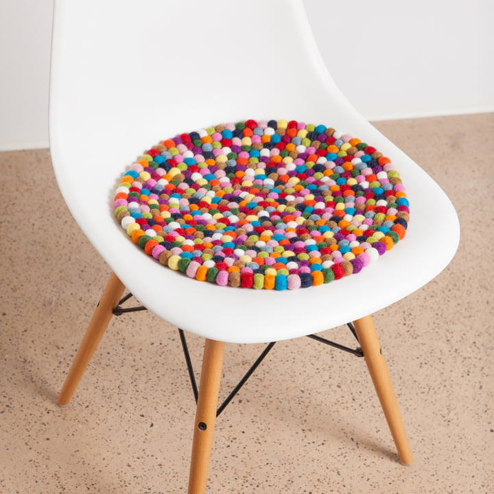 Coussin d'assise Lotte de myfelt , Ø 36 cm sur le Vitra DSW