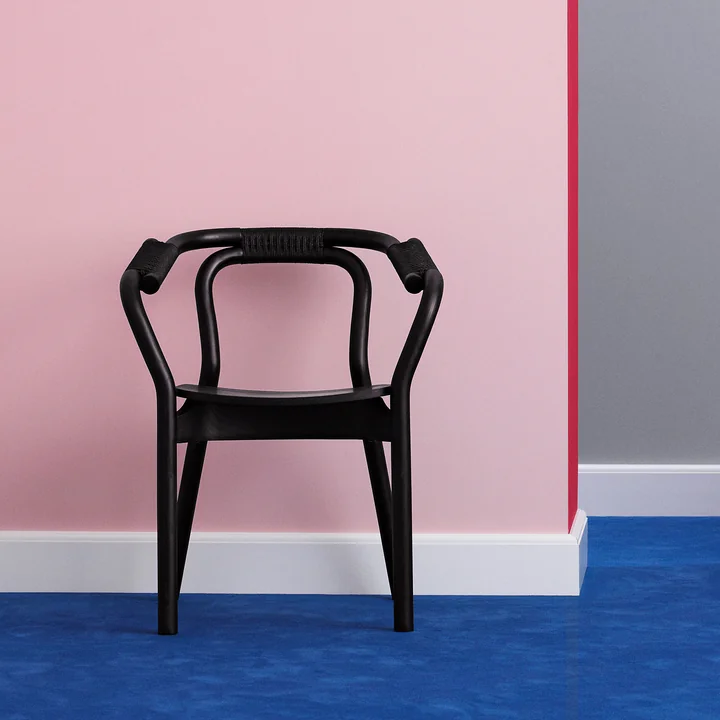 Chaise Knot de Normann Copenhagen en noir / noir