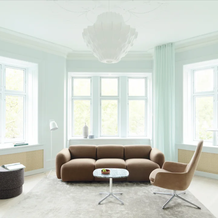 Pendentif fantôme grand Ø 81 x H 64 cm de Normann Copenhagen en blanc