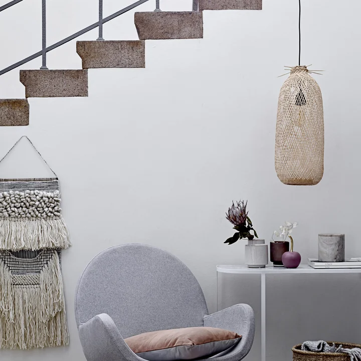 Suspension en bambou de Bloomingville, Ø 25 x H 65 cm