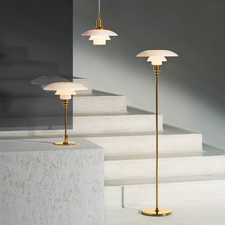 Lampes PH en laiton de Louis Poulsen